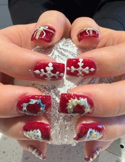 acrylic christmas nail designs