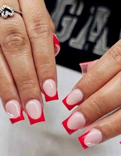 acrylic nails french tip