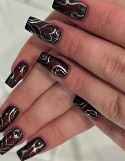 acrylic nails with powder