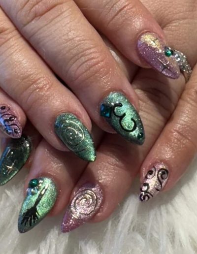 chrismas nail art
