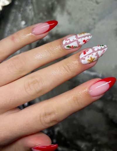 christmas gel nail designs