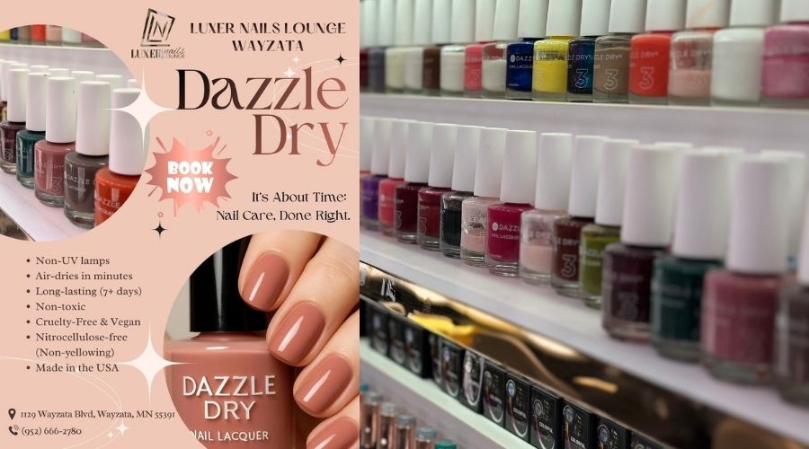 dazzle dry luxer nails lounge wayzata mn