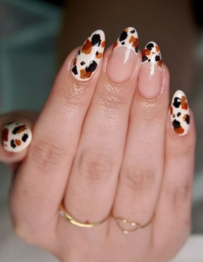 fall gel nail design