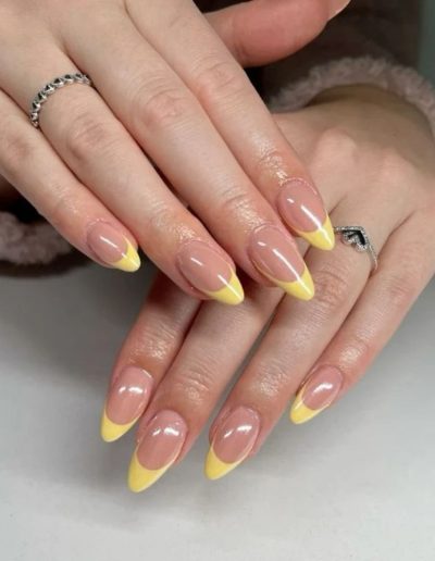 short french tip nails