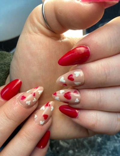valentine nail design